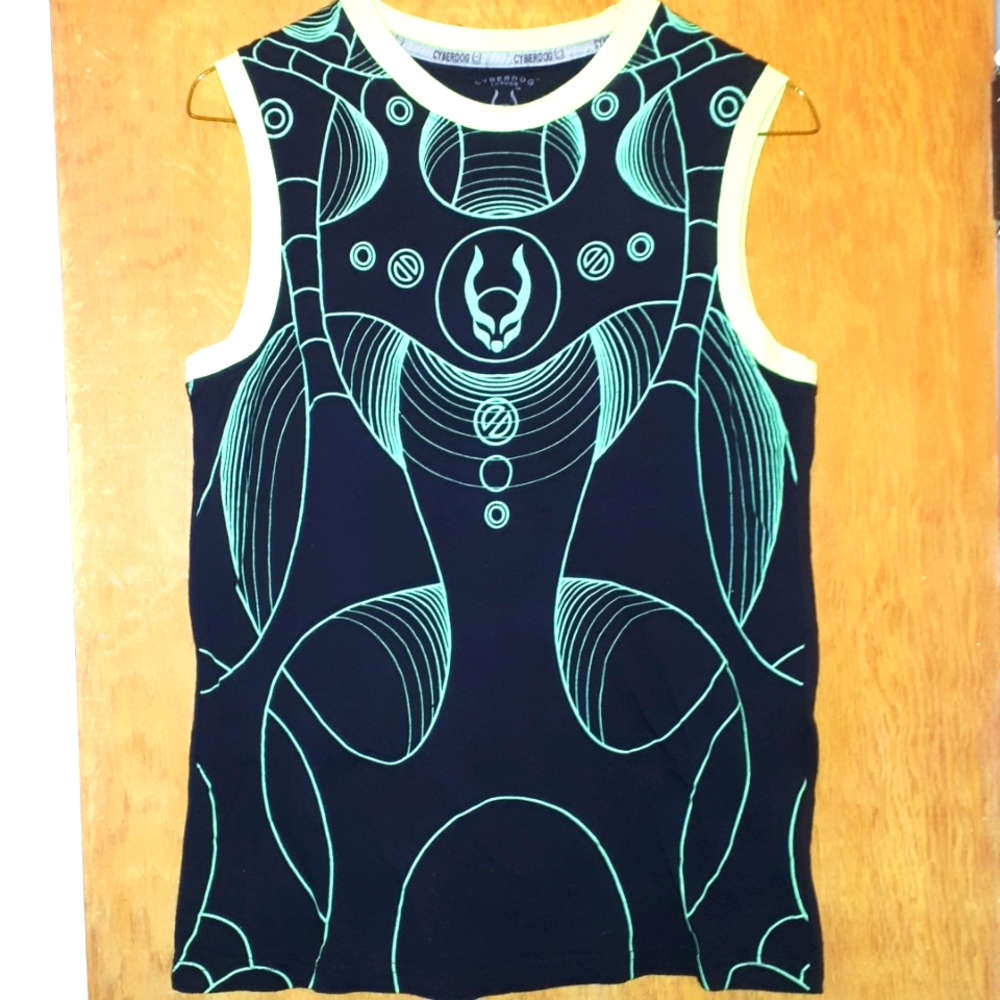 Cyberdog London Sleeveless Cyber Shirt sz S